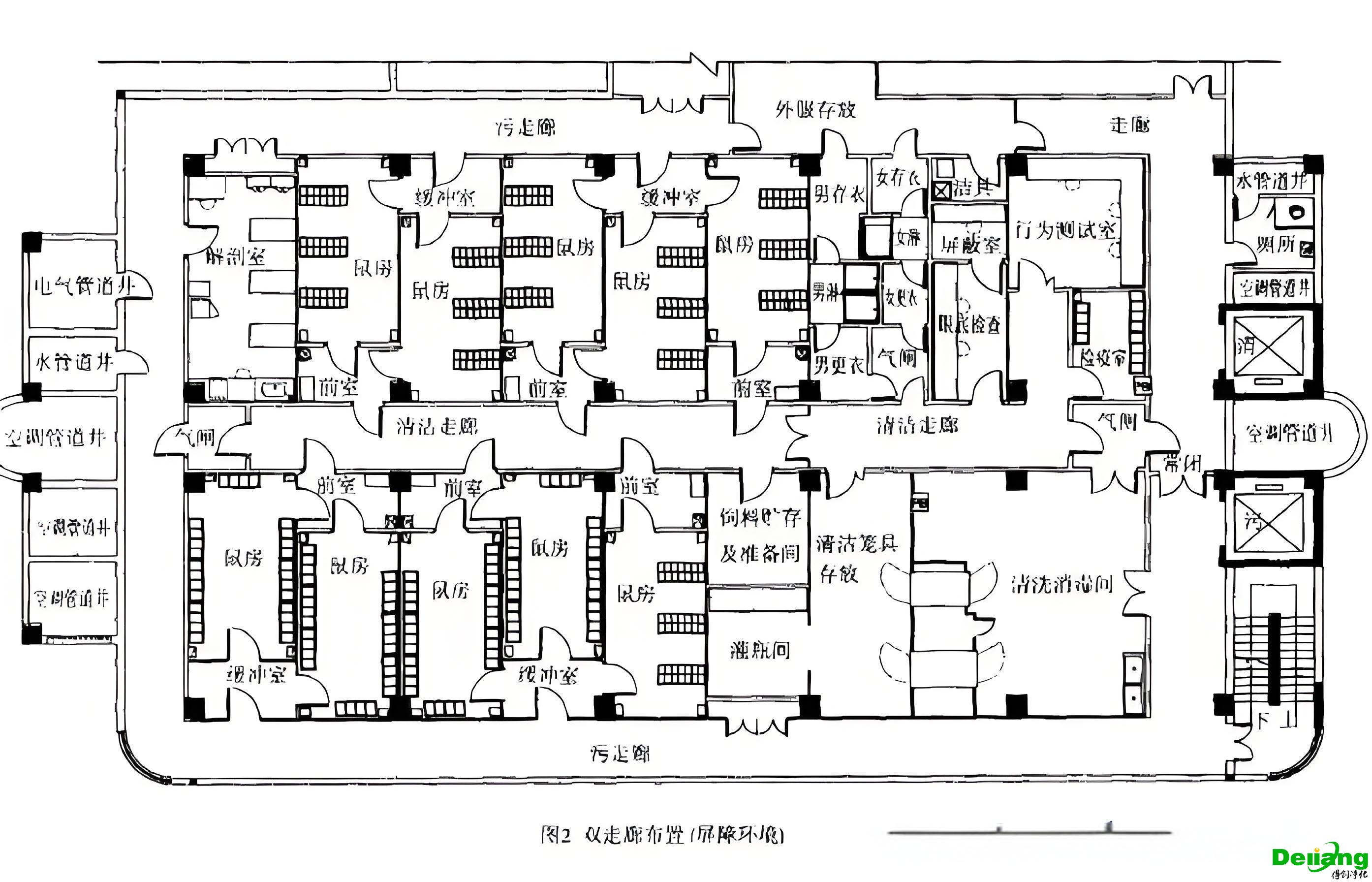 動(dòng)物實(shí)驗(yàn)室平面布局圖