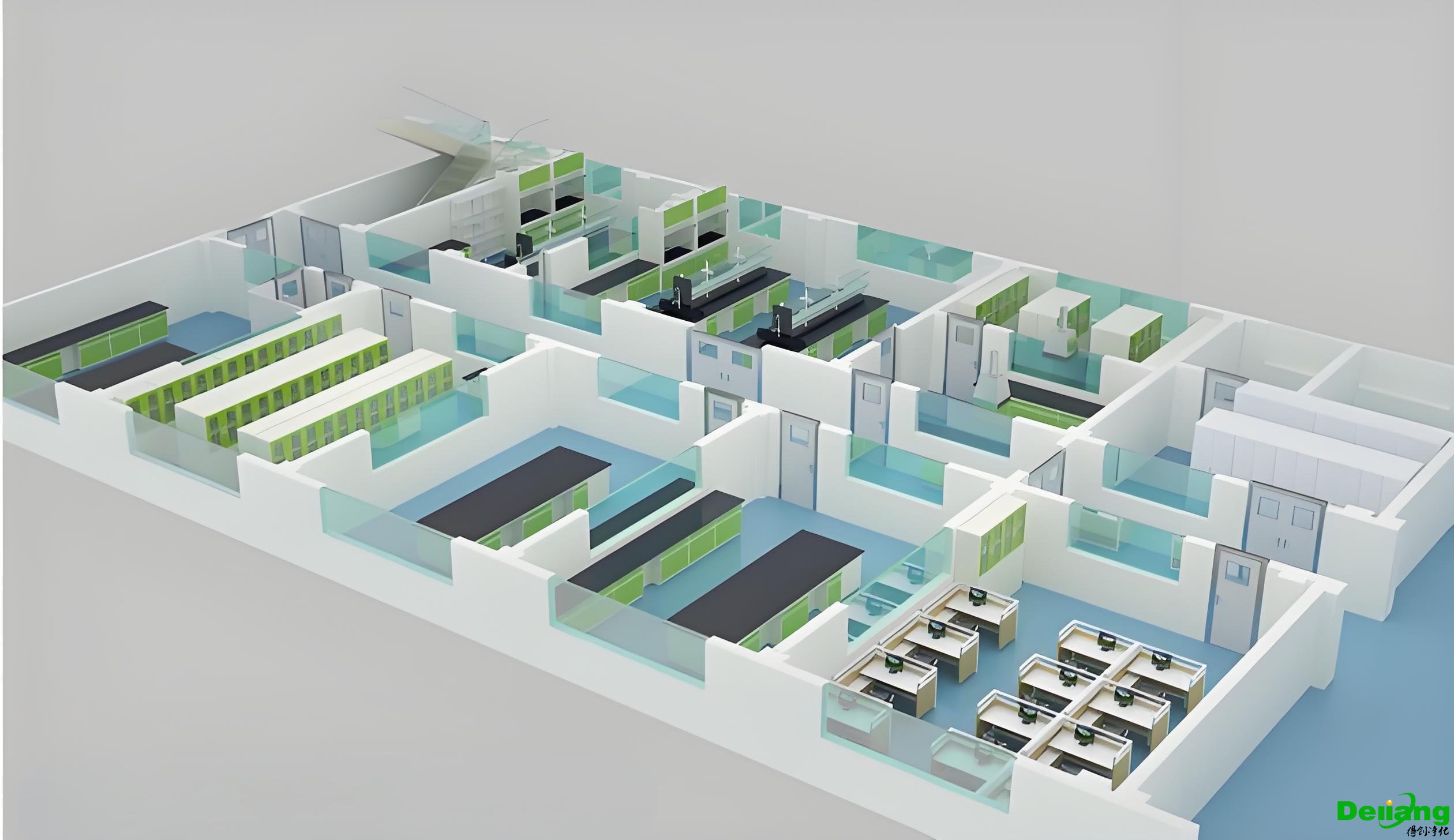 實驗室功能區(qū)布局劃分 
